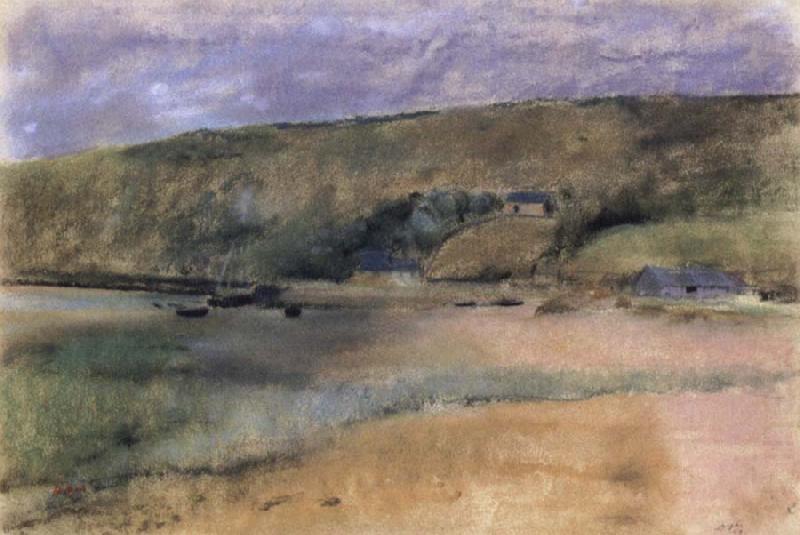 Cliffs at the Edge of the Sea, Edgar Degas